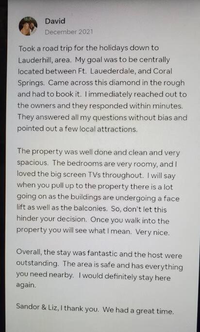 Fully Furnished, Beautiful, Spacious Two Bedroom Condo ラウダーヒル エクステリア 写真